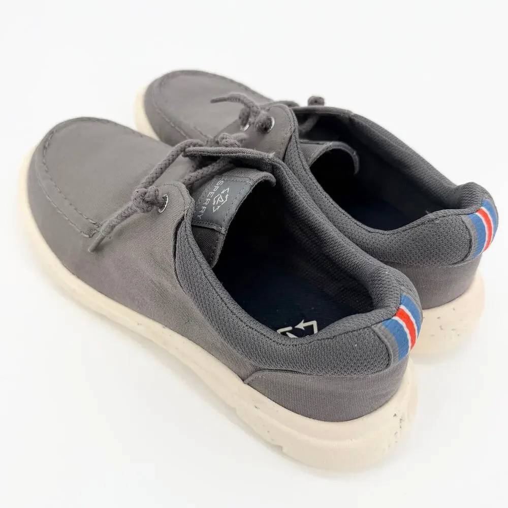 Sperry Grey Canvas Boat Shoe Women’s Size 9 NWOT Comfort Travel Lightweight NWOT